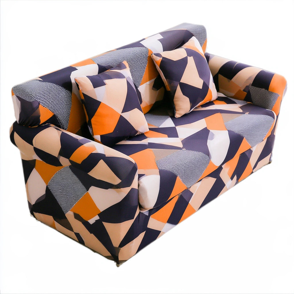 Elastische meubelhoes, kleur oranje