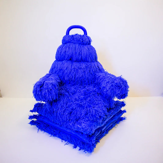 Gestoffeerde stoel, kleur donkerblauw