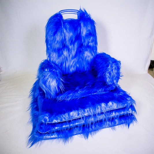 Gestoffeerde stoel, kleur donkerblauw